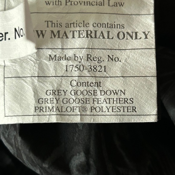 Lululemon Down Jacket Puffer Coat in Black 600 Fill Goose Down Size 12 - Picture 10 of 11